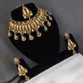 Buy Topaz Chokar Necklace Set For Women Online | Roodap